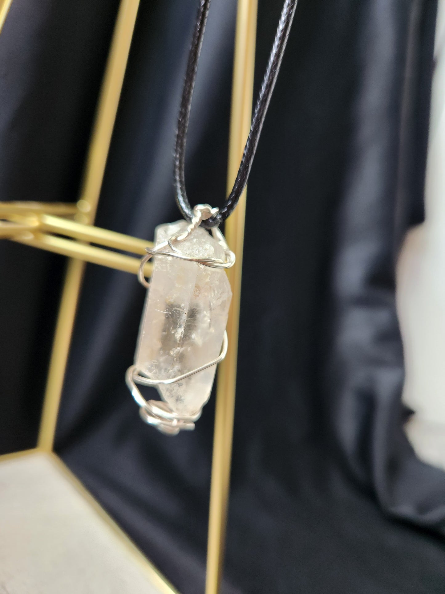 Quartz Crystal Point Necklace