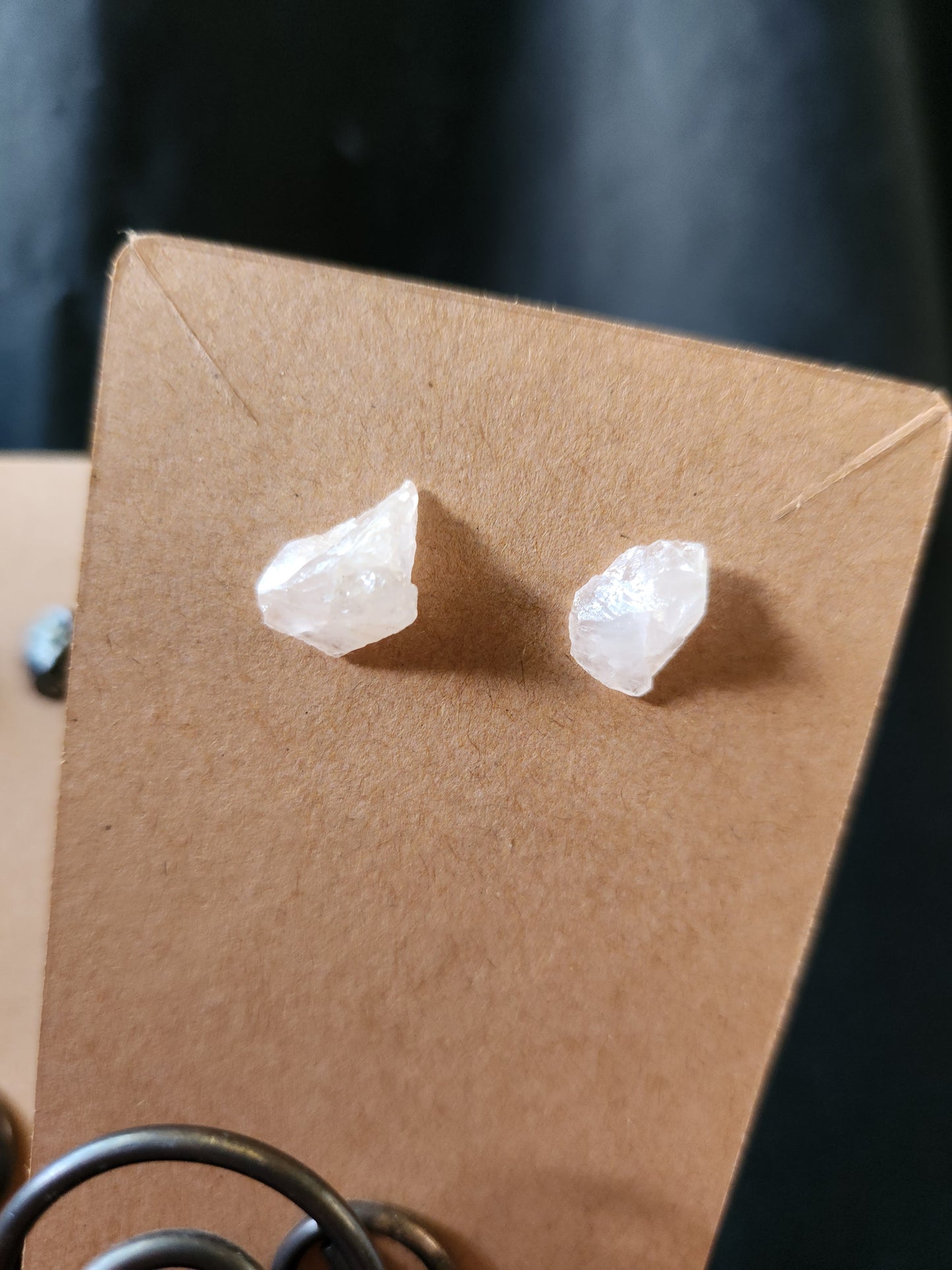 Rose Quartz Stud Earring