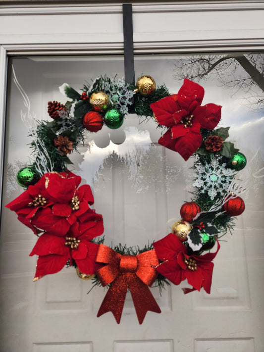 Red/Gold Holiday Wreath