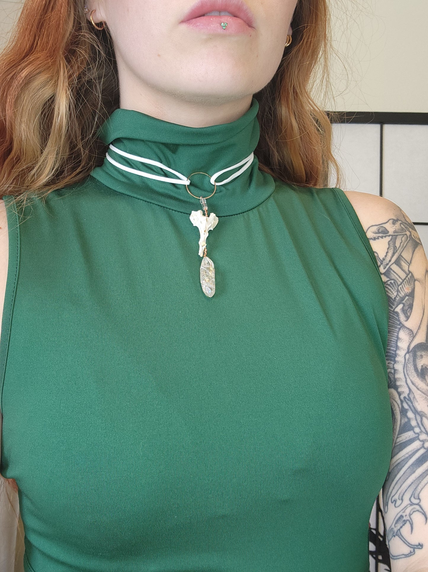 Sacrum and Quartz  White Choker