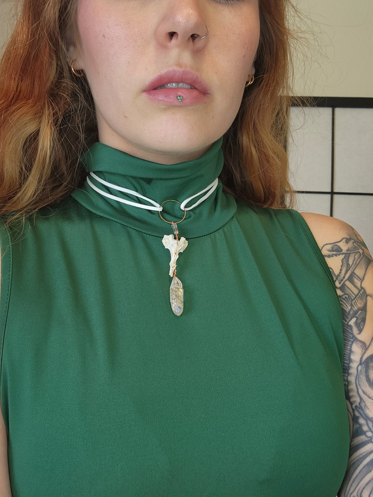 Sacrum and Quartz  White Choker