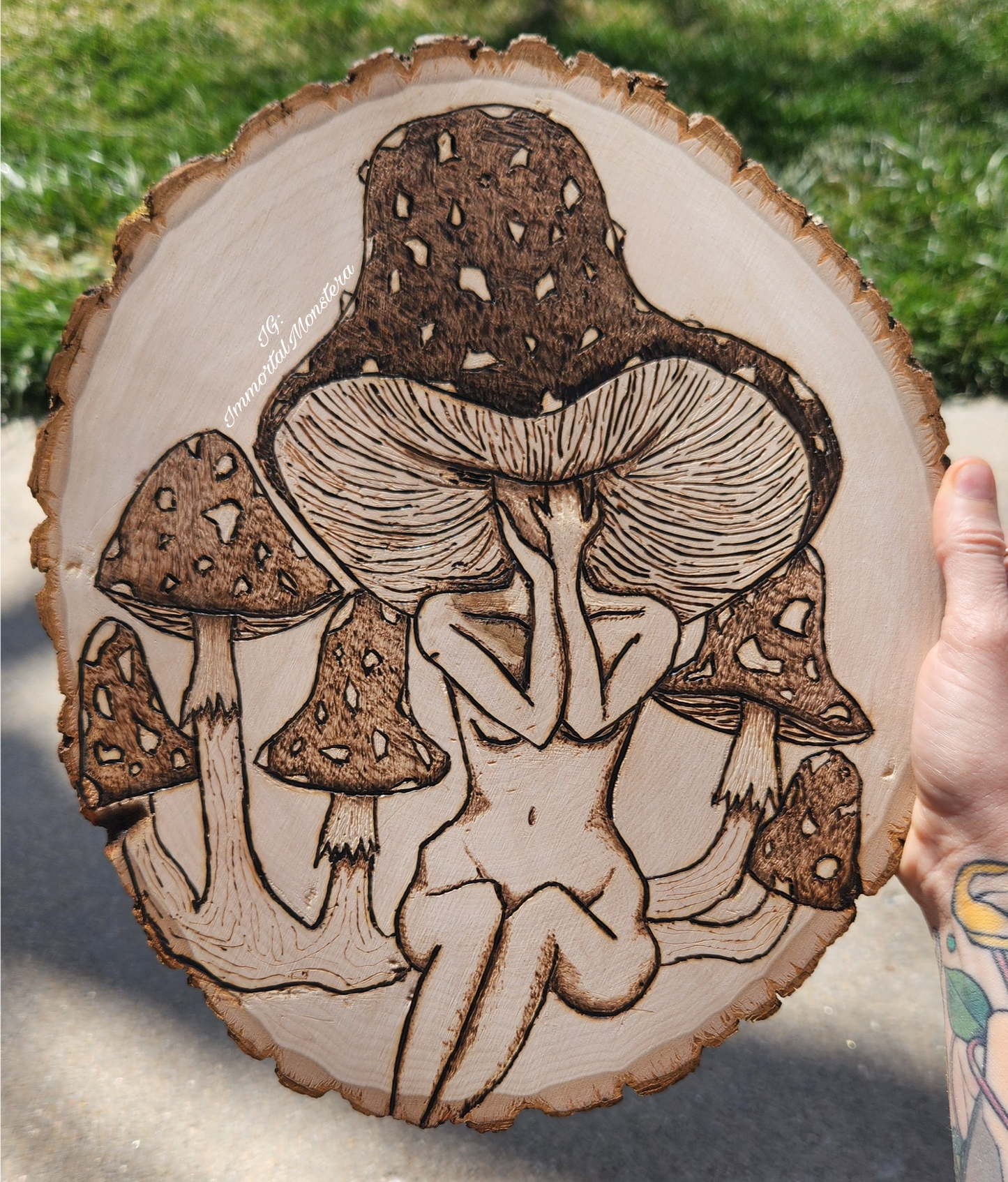 Mushie Lady Pyrography