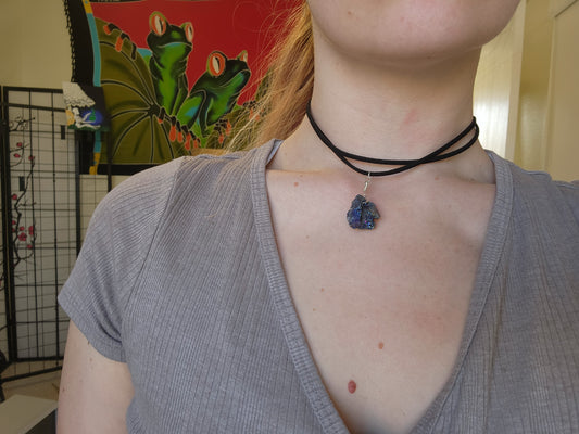 Dark Geode Double Choker