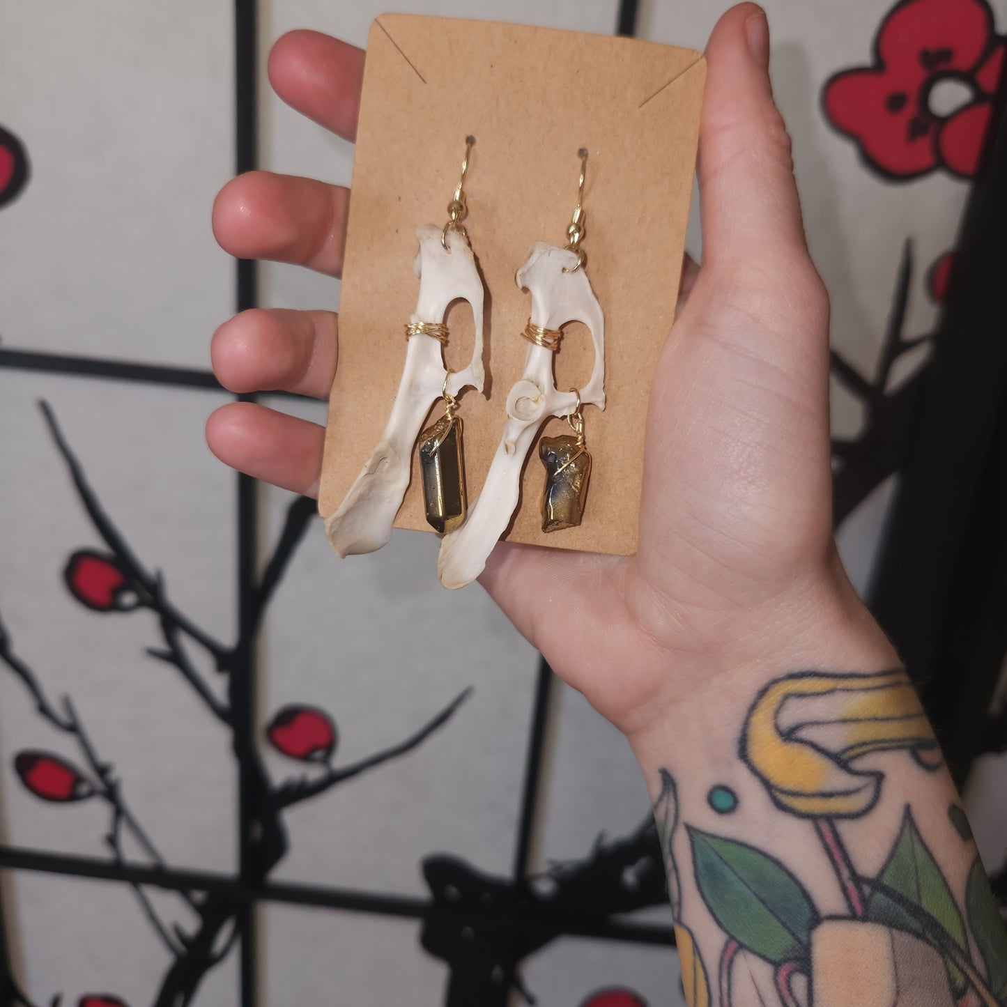 Pelvis Dangly Earrings