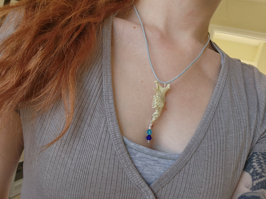 Blue Jaw Necklace