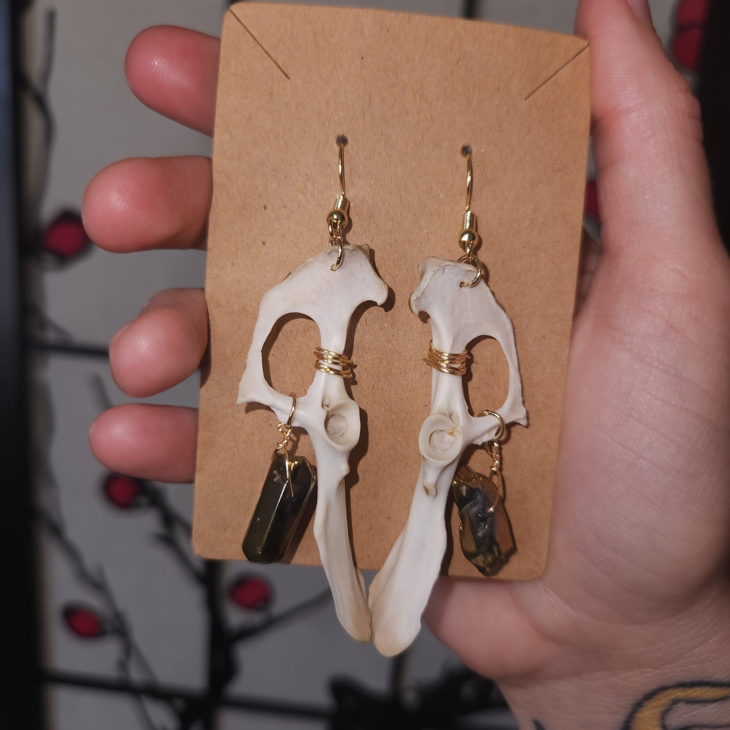 Pelvis Dangly Earrings