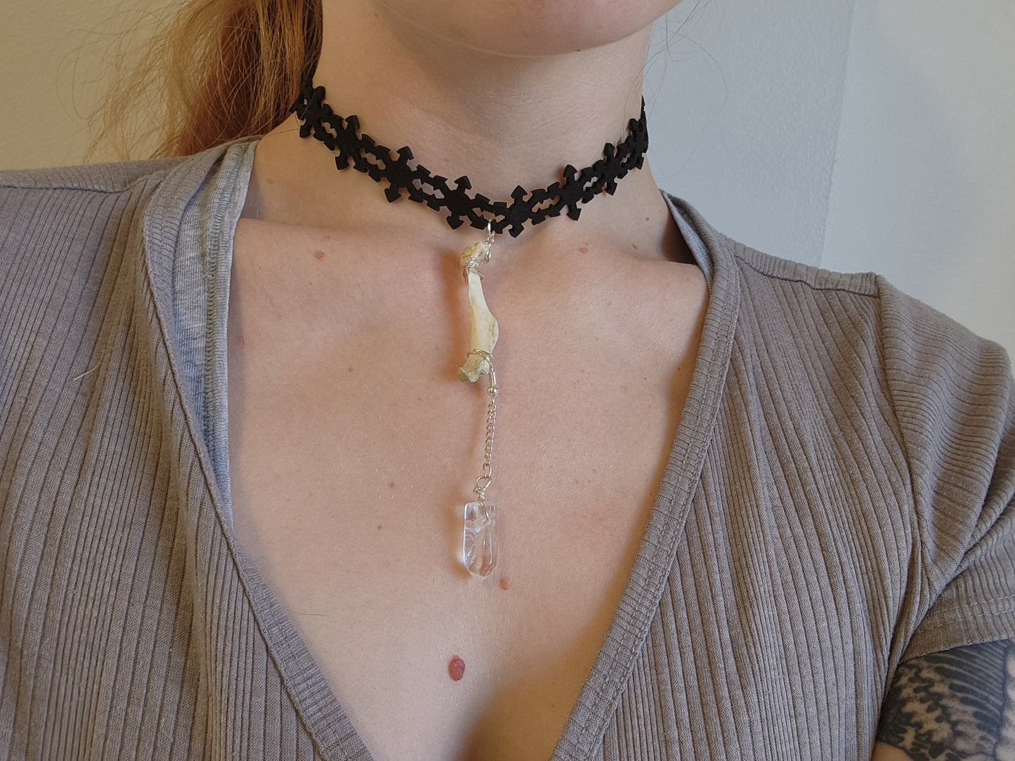 Humerus and Quartz Arrow Choker